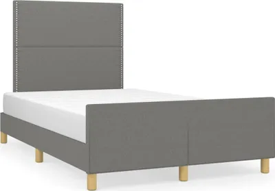 Obrázek produktu pro vidaXL Rám postele bez matrace tmavě šedý 120x200 cm látka