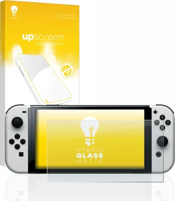 Produktbild von upscreen Entspiegelungs Schutzglas für Nintendo Switch OLED-Modell Schutzfolie Panzer Folie Glas Display Schutz matt