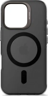 Productafbeelding van Decoded, gerecycled plastic achterkant. iPhone 16 Pro, transparant, zwart