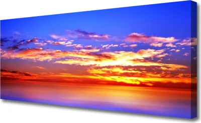 Produktbild von Tulup Leinwand-Bilder 125x50 Wandbild Canvas Kunstdruck Himmel Wolken Meer Landschaft