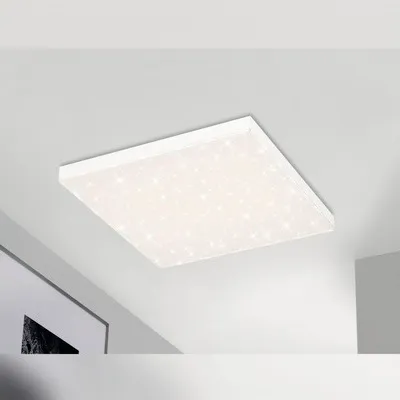 Produktbild von LED Pane dimmbar CCT 24W 2400 lm 3000- 6500 K HxBxT 69x450x450 mm Frameless weiß mit Sternenhimmel + Fernbedienung