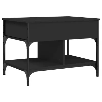 Produktbild von vidaXL Couchtisch Schwarz 70x50x50 cm Holzwerkstoff und Metall