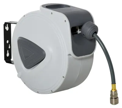 Produktbild von Wandschlauchbox - Wandschlauchaufroller - Schlauchhalter - Gartenschlauch - Wandmontage - Automatisches Aufrollsystem
