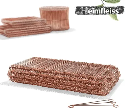 Immagine prodotto di Filo per occhielli Heimfleiss® filo per cemento 1,0 x 120 mm (500 pz.) - filo rosso ramato - filo per trapano per macchina perforatrice