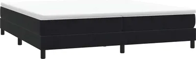 Zdjęcie produktu dla Łóżko Box Spring Bez Materaca Czarne 200X220 Cm Aksamit Lumarko!