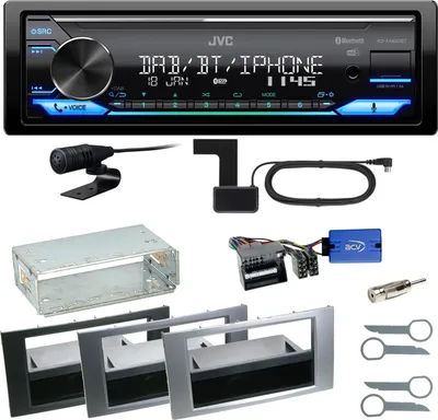 Produktbild von JVC KD-X482DBT Bluetooth DAB Einbauset für Ford Kuga Fusion Galaxy S-Max