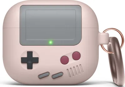 Image de Elago Retro AW5 étui en silicone avec charnière pour AirPods 3 Sand Pink