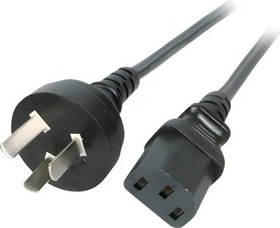 Produktbild von EFB Netzleitung China - C13 180°, schwarz, 1.8 m, 3 x 0.75m