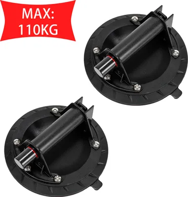 Immagine prodotto di Sollevatore a ventosa Sollevatore per vetro 2x ventose Funzionamento con una sola mano Ventosa per vetro max.120KG