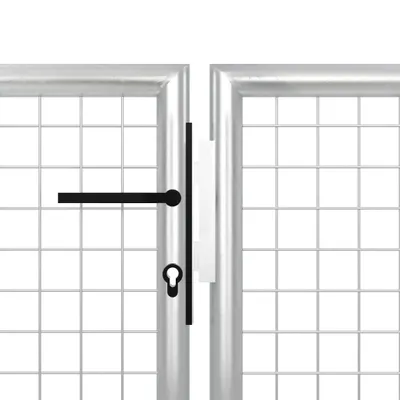 Obrázek produktu pro vidaXL Zahradní brána ocelová 350 x 150 cm stříbrná