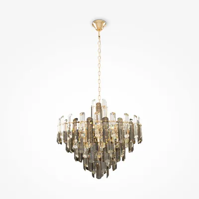 Produktbild von Maytoni  Kronleuchter Flare 8x E14 excl. Gold aus Metall 400 Lumen 40W für Küche, Schlafzimmer, Wohnzimmer, Esszimmer, Lobby