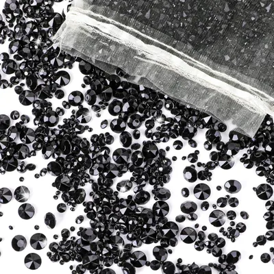 Imagen del producto de Cristales de acrílico tipo "diamante" para decoración, 4000 unidades, en tamaños de 3 mm, 6 mm y 10 mm, color , ideales para bodas