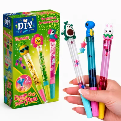 Zdjęcie produktu dla Zestaw kreatywny DIY do tworzenia długopisów dla dzieci kolorowa zabawa prezent