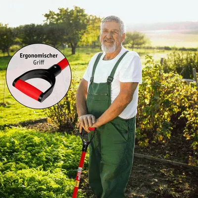 Produktbild von WALTER Professional Drainagespaten - Robuster Glasfaserstiel, Antirutschgriff, langlebiger Kohlenstoffstahl, leichtes einstechen mit extra scharfen Kanten