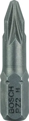 Obrázok produktu pre Bosch 2 607 001 558, 3 kusov, Krížový, PZ 2, PZ2, 25 mm, 25,4 / 4 mm (1 / 4")