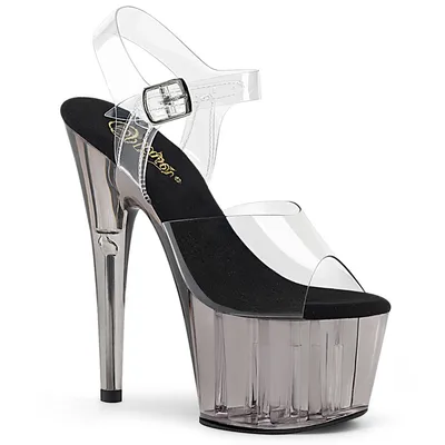 Produktbild von ADORE-708T Damen Sandale von Pleaser, Transparent EU 35, US 5