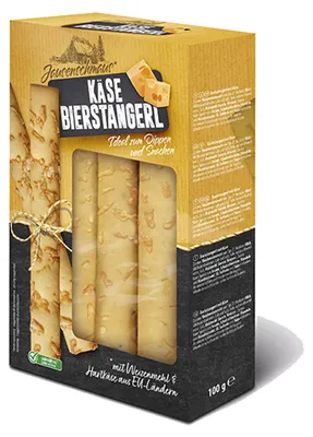Image de Jausenschmaus Bierstangerl Fromage au goût fort et épicé 100g