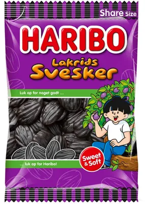 Produktbild von Haribo Lakrids Svesker 375g