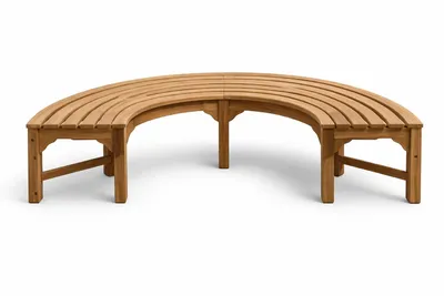 Immagine prodotto di Baumbank Teak Fermo S-Form Massivholz Wetterfest 165cm - 180°