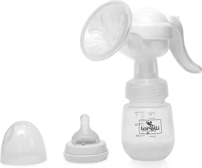 Immagine prodotto di Tiralatte manuale Lorelli Assistant, flacone da 180 ml, manico ergonomico bianco