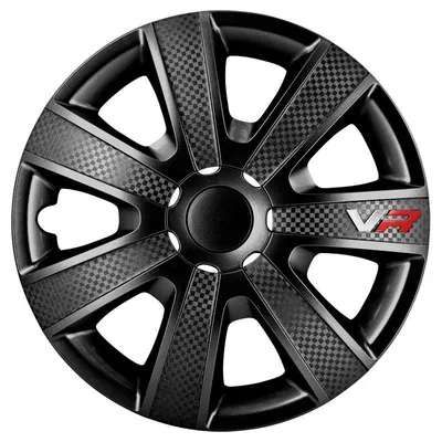 Immagine prodotto di Coprimozzi per 14 pollici ABS Nero Set di 4