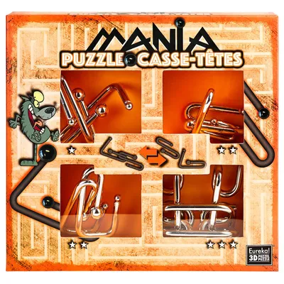 Obrázek produktu pro Kovová hlavolamová hra Eureka Ball Puzzles, 4 kusy
