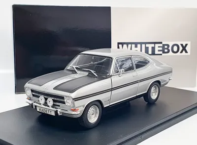 Zdjęcie produktu dla Opel Kadett B Rallye - srebrny/czarny mat - WhiteBox 1:24