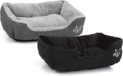 Produktbild von katzenkorb 48 x 37 x 18 cm Polyester/Fluvet grau