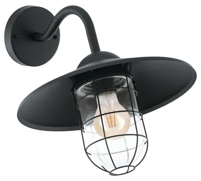 Image de EGLO Applique murale d'extérieur Melgoa Noir 60 W 94792