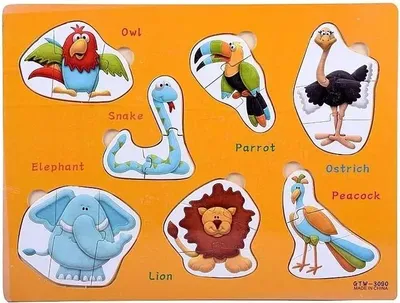 Obrázek produktu pro Dřevěné puzzle Zvířata – ADAR