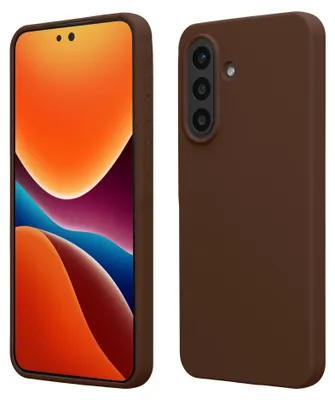 Produktbild von kwmobile Handyhülle für Samsung Galaxy A57 5G Hülle - Case Silikon - Kabelloses Laden - Schutzhülle Cover in Chocolate