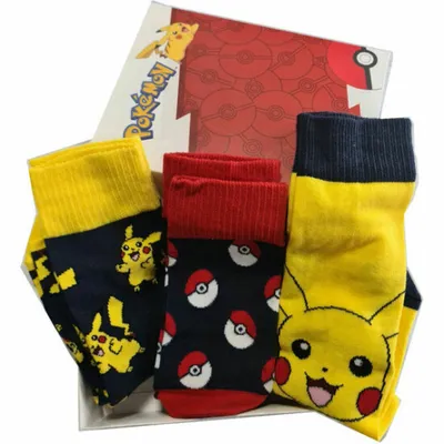 Obrázok produktu pre Pokemon assorted Pack 3 ponožky pre dospelých