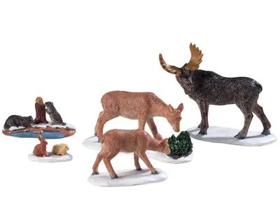 Image de Figurine de Noël Animaux sauvages set of 5