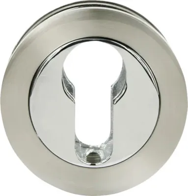 Produktbild von Rosettenpaar PZ Edelstahl Bicolor Ø 52 mm