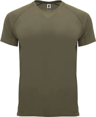 Produktbild von Roly Sport CA0407 | Bahrain T-Shirt mit Raglan-Ärmeln - Farbe: Army Green 15 - Größe: XL