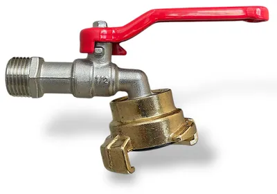 Produktbild von Kugelauslaufhahn Wasserhahn Auslaufhahn Schnellkupplung Messing Rot 1/2 Zoll