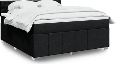 Produktbild von Maison Exclusive - Boxspringbett mit Matratze Schwarz 180x200 cm Stoff