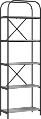 Produktbild von "2026 MODERNE" Bücherregal - Standregal - Wohnzimmerschrank - Graues Sonoma 60 x 30 x 183 cm Holzwerkstoff - Lagerregal Bücherregale CC1260943