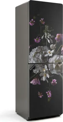 Zdjęcie produktu dla Bukiet kwiatów w szczegółach - Magnetyczna osłona lodówki - Folia dekoracyjna magnetyczna do kuchni - Magnetyczna dekoracja lodówki - Samoprzylepna tablica magnetyczna - Folia magnetyczna na drzwi lodówki - 60x180 cm