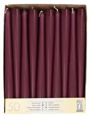 Produktbild von Starpak Leuchterkerzen weiss Ø 2,2 cm · 25 cm | Papptray (50 Stück)
