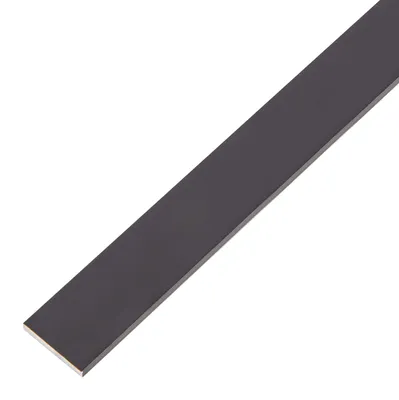 Flachstab Aluminium schwarz eloxiert 1000x20x2 mm