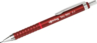 Produktbild von Rotring Tikky Retro, Rot, Kunststoff, Grau, 2B, 0,5 mm, Rund