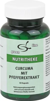 Image de Green Line Nutritheke Gélules de curcuma à l'extrait de poivre, 60 gélules