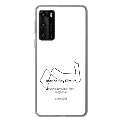 Produktbild von MuchoWow® Handyhülle Schutzhülle Hülle für Huawei P40 Formel 1 - Singapur - Rennstrecke Silikon Softcase Handy Hülle - Handytasche