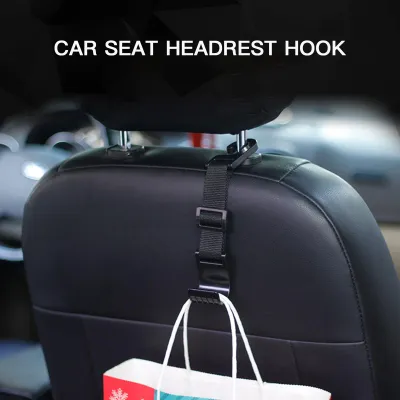Obrázok produktu pre Háčik na opierku hlavy autosedačky, úložný držiak, organizér na zadnom sedadle vozidla na kabelku, peňaženku, kabát a nákupnú tašku