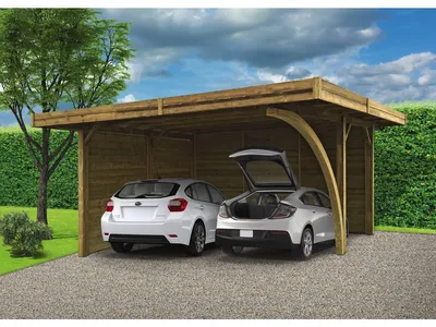 Image de Solid Carport Combination 5064X6064