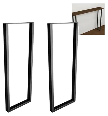 Immagine prodotto di Set di 2 gambe per tavolo in acciaio, dal design industriale