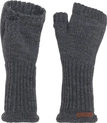 Produktbild von Knit Factory Cleo Handstulpen - Anthrazit - One Size