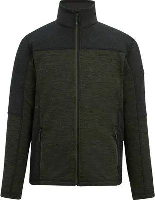 Produktbild von Regatta - "Highton" Midlayer für Herren, Durchgehender Reißverschluss, Fleece RG12783 (3XL) (Dunkel-Khaki/Schwarz)