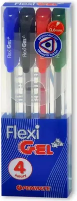 Produktbild von Gelstift Penmate Flexi Abra Gel 4 Farben